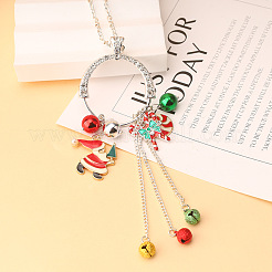Alloy Enamel with Rhinestone Pendant Necklaces&nbsp;FS-WG43311-01
