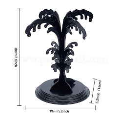 Spray Shaped Plastic Earring Display Trees&nbsp;EDIS-WH0016-037