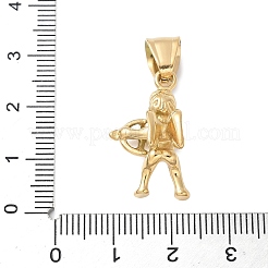 304 Stainless Steel Pendants&nbsp;STAS-R158-02G