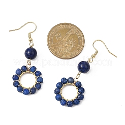 304 Stainless Steel Round Dangle Earrings&nbsp;EJEW-JE06786