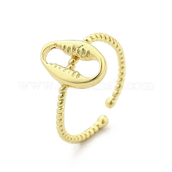 Brass Cuff Rings for Women&nbsp;RJEW-C123-08A-G