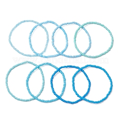 8Pcs Glass Seed Beads Stretch Bracelets for Women&nbsp;BJEW-MZ00264
