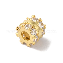 Brass Glass Rhinestone Beads&nbsp;KK-B098-03G-02