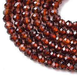 Natural Orange Garnet Beads Strands&nbsp;G-K366-F01-3x2mm
