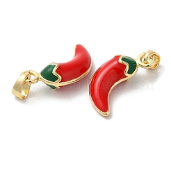 Rack Plating Brass Enamel Pendants&nbsp;KK-Z056-37G