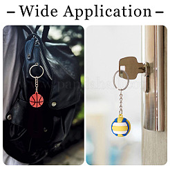 5Pcs 5 Styles PVC Plastic Keychains&nbsp;KEYC-TA0001-48