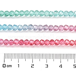 Transparent Painted Glass Beads Strands&nbsp;X1-DGLA-A034-T3mm-A11