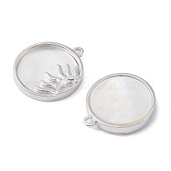 Rack Plating Brass Shell Pendants&nbsp;KK-A183-57P