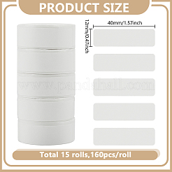 15 Rolls Paper Self-adhesive Sticker&nbsp;STIC-GO0001-02-1