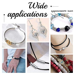 40Pcs 10 Style 304 Stainless Steel Beads&nbsp;STAS-DC0004-27