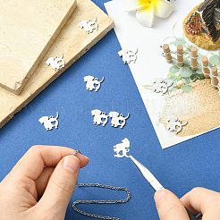 201 Stainless Steel Pendants&nbsp;FIND-CJC0015-07P