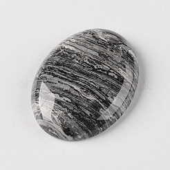 Natural Crazy Agate Oval Cabochons&nbsp;X-G-J329-08-13x18mm