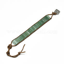 Cowhide Leather Cord Bracelets&nbsp;BJEW-R309-01A-08