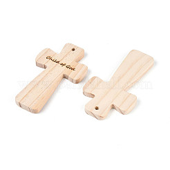 Natural Pine Wood Big Pendants&nbsp;WOOD-N016-53