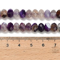 Natural Banded Agate Beads Strands&nbsp;G-Z111-A01-04