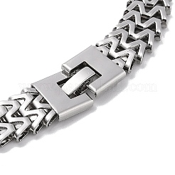 Non-Tarnish 304 Stainless Steel Mesh Chain Necklaces&nbsp;NJEW-Q340-01P