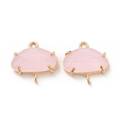K9 Glass Connector Charms&nbsp;X-KK-E071-24KCG-02