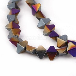 Electroplated Non-magnetic Synthetic Hematite Beads Strands&nbsp;G-P408-G