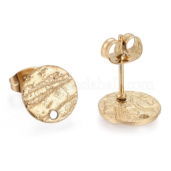 Ion Plating(IP) 304 Stainless Steel Stud Earring Findings&nbsp;STAS-M228-T01-01G
