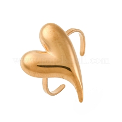 304 Stainless Steel Adjustable Cuff Rings for Women&nbsp;RJEW-Z099-01G-02