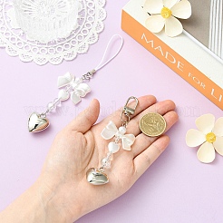 2Pcs ABS Plastic Imitation Pearl & Acrylic Pendant Decorations&nbsp;HJEW-YW00300