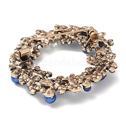 Christmas Wreath Alloy Rhinestone Lapel Pin Brooches&nbsp;JEWB-K041-05AG