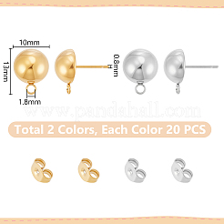 304 Stainless Steel Stud Earring Findings&nbsp;STAS-UN0012-12