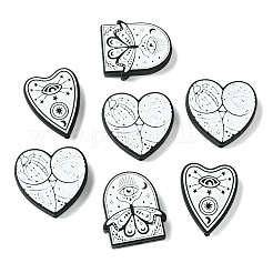 15Pcs 3 Styles Food Grade  Gothic Theme Silicone Focal Beads&nbsp;SIL-CJ0001-88