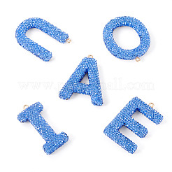 5Pcs 5 Styles Handmade Polymer Clay Rhinestone Big Pendants&nbsp;FIND-BT0001-39F
