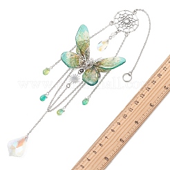 Stainless Steel Resin Butterfly Suncatcher&nbsp;HJEW-TA00452-02