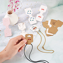 220Pcs 11 Styles Paper Necklace Display Cards&nbsp;CDIS-CD0001-03