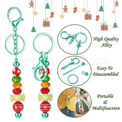 5Pcs Alloy and Brass Bar Beadable Keychain for Jewelry Making DIY Crafts&nbsp;DIY-SW0001-16A