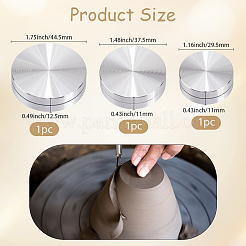 3Pcs 3 Styles Aluminum Turntable Base Table Tray&nbsp;FIND-SP0004-52