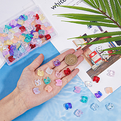 120Pcs 10 Colors Transparent Spray Painted Glass Beads&nbsp;GLAA-DC0001-33