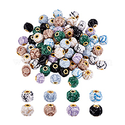 72Pcs 8 Colors Polyester European Beads&nbsp;OPDL-PH0001-09