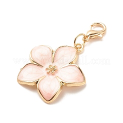 Alloy Enamel Flower Pendant Decorations&nbsp;HJEW-JM00657-03
