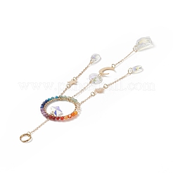 Glass Teardrop & Star Window Hanging Suncatchers&nbsp;HJEW-JM00906