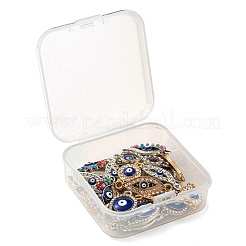 28Pcs 7 Style Alloy Links&nbsp;ENAM-LS0001-81