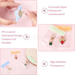 Rectangle Transparent ABS Plastic Jewelry Storage Boxes with Lid and PVC Bags&nbsp;CON-WH20001-17A