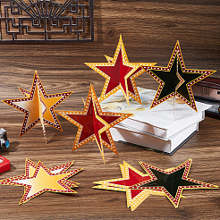 24Pcs 3 Colors Paper Display Decorations&nbsp;DIY-DC0004-12