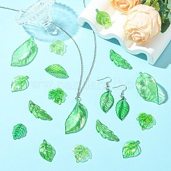160Pcs 8 Styles UV Plating Acrylic Pendants&nbsp;OACR-CJ0002-55