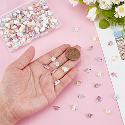 240Pcs 6 Styles Printed Opaque Resin Cabochons&nbsp;RESI-HY0001-33