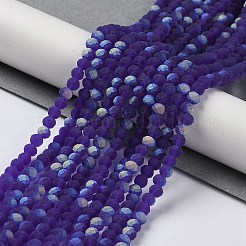 Transparent Glass Beads Strands&nbsp;X1-EGLA-A034-T4mm-MB06