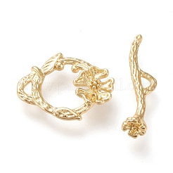Brass Toggle Clasps&nbsp;KK-F820-02G