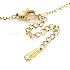 Ion Plating(IP) 304 Stainless Steel Pendant Necklaces for Women&nbsp;NJEW-B080-03G