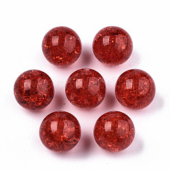 Transparent Crackle Acrylic Round Beads Strands&nbsp;LS-CCG-R002-12mm-02