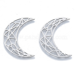 Non-Tarnish 201 Stainless Steel Filigree Joiners Links&nbsp;STAS-N090-LA961-1