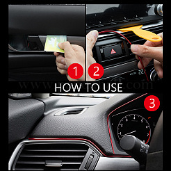 Car Interior Moulding Trim&nbsp;AJEW-GF0001-57A