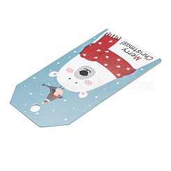 Rectangle Christmas Theme Kraft Paper Cord Display Cards&nbsp;CDIS-K003-02G