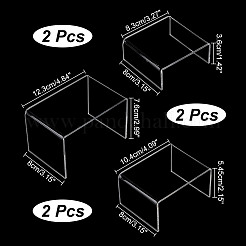 Transparent Acrylic Minifigures Display Risers&nbsp;AJEW-WH0166-36